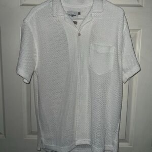 Goodfellow & Co White Casual Button Down Shirt Lightweight
